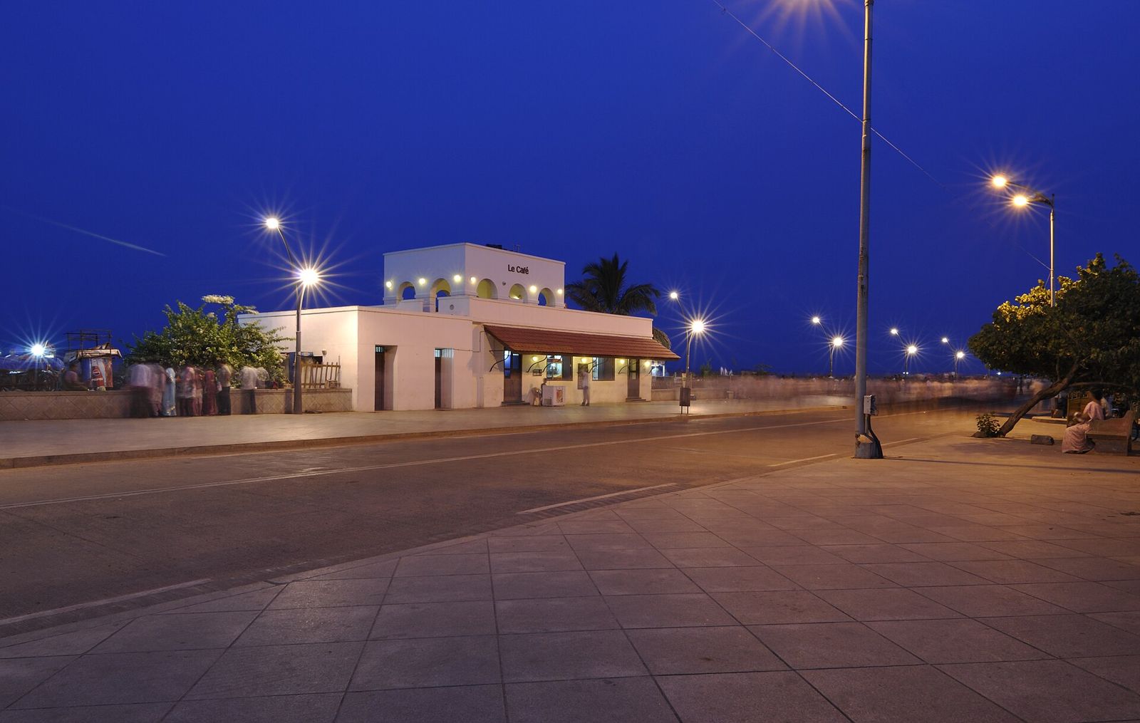 The seafront promenade at Pondicherry