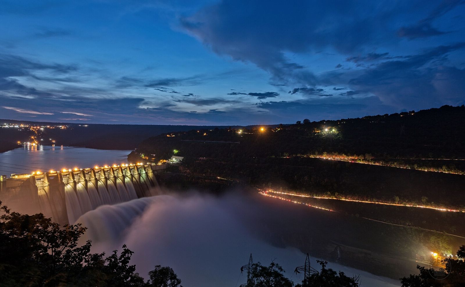The Srisailam dam on the Krishna